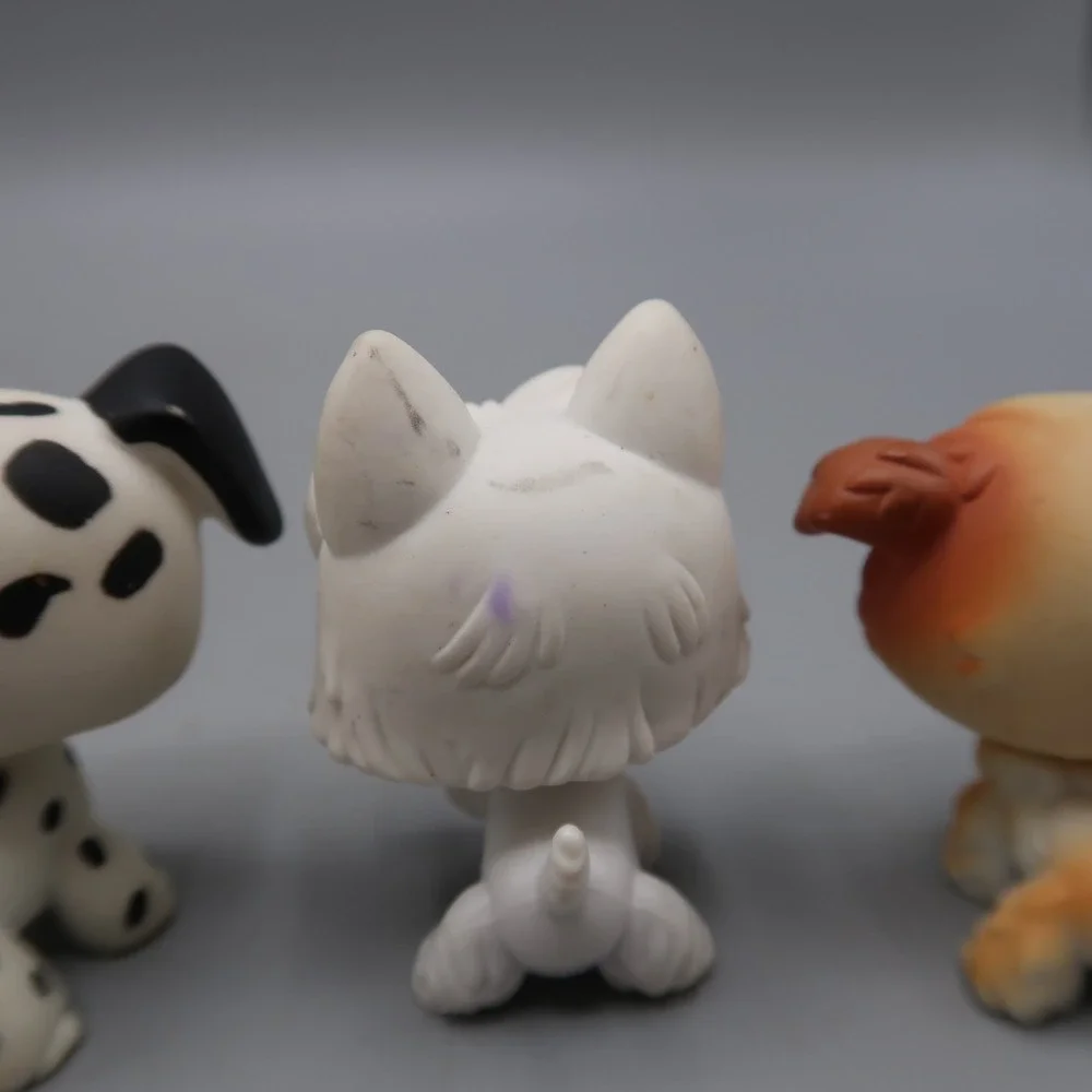 Vintage Littlest Pet Shop Lot of LPS Dog #44 Dalmatian Dog Bulldog #79 Maltese +